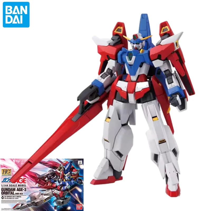 Bandai Gundam AGE-3 Model orbitalny ruchomy robot montaż zabawka anime peryferyjna mecha pamiątkowa figurka kolekcjonerska prezent