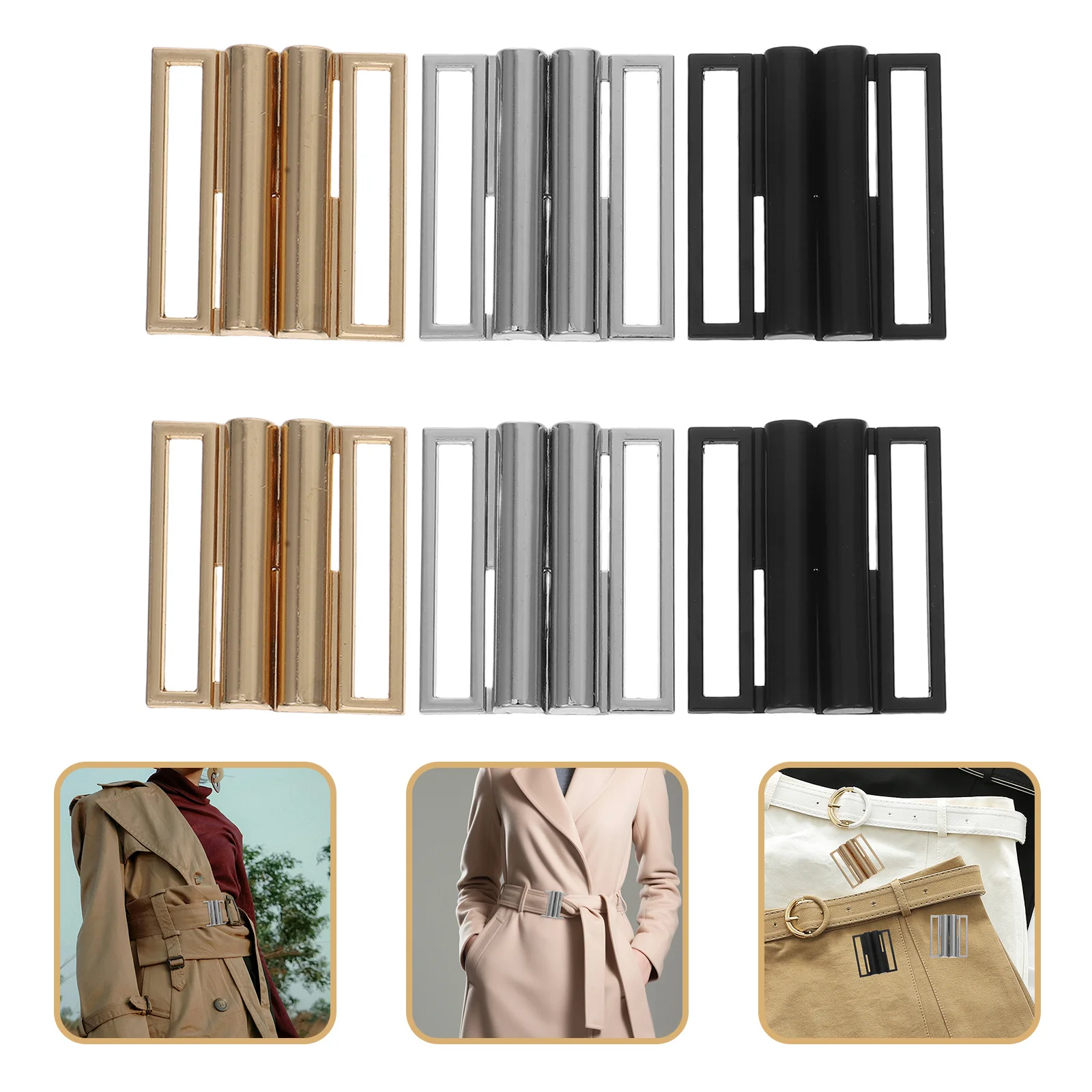 6 stücke Metall Schnalle Verschluss Seite Release Teller Für Mantel Jacke Strickjacke Poncho Winddicht Verschluss Kleidung Hardware Clip