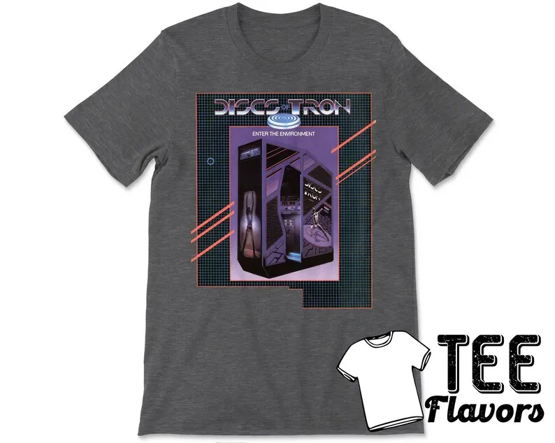 Discs Of Tron Vintage Arcade Video Game Tee / T-Shirt