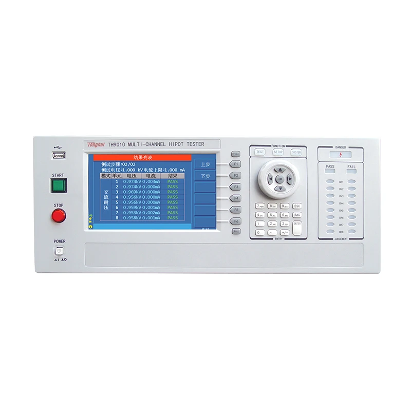 Tonghui TH9010 AC DC Withstand Voltage Tester Insulation Resistance Tester TH9010A Parallel 8-channel 4-channel