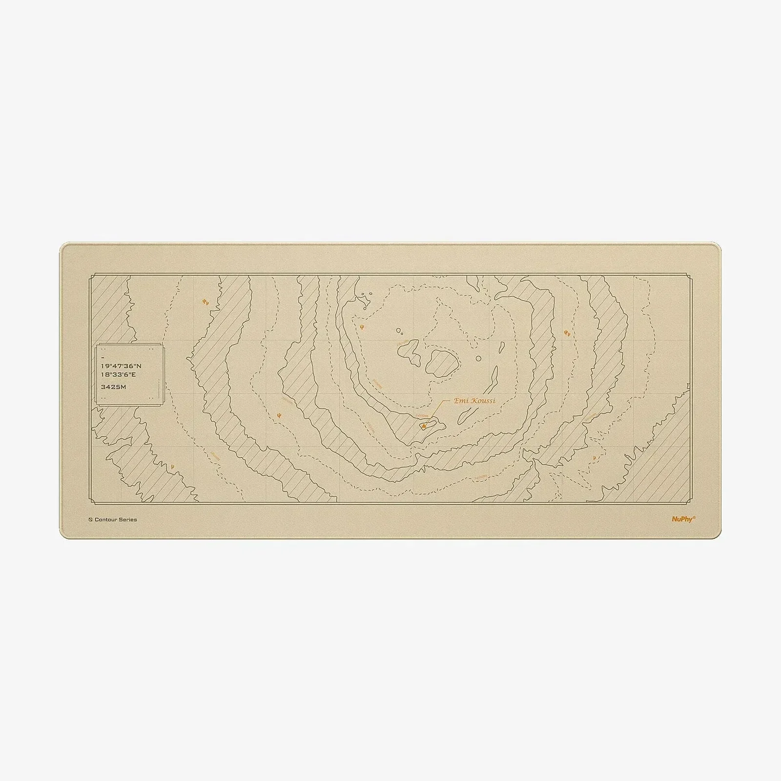 NuPhy Contours Deskmat Mouse Pad Extra Large Desk Mat Office Desktop Topography Gaming Contour Large Mouse Pad PC Accessories
