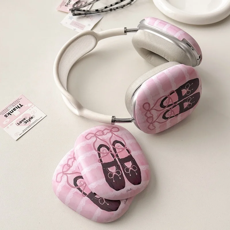

ballet shoes lace Headband Phone Earphone Case for AirPods Max 1 2 nd Balletshoes Wireless earphones Headset Sleeve Cover