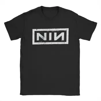 Camiseta NIN Retro con Logo de nueve pulgadas para hombre, Camiseta de algodón a la moda, camisetas de manga corta con cuello redondo, ropa Idea de regalo