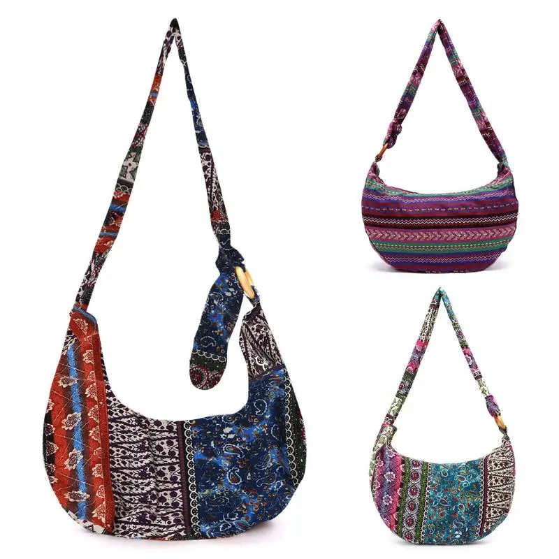 New Women Vintage Ethnic Shoulder Bag Crossbody Boho Hippie Tote Bags