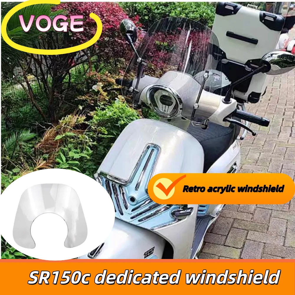 Suitable for VOGE SR150c windshield, VOGE Beethoven 150 windshield modification, SR150C retro accessories, wuji SR150C