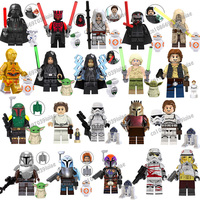 Star Wars Darth Vader Han Solo Leia C-3PO Boba Fett Robot Figure Toy Bricks Assembling Doll Building Blocks Birthday Present