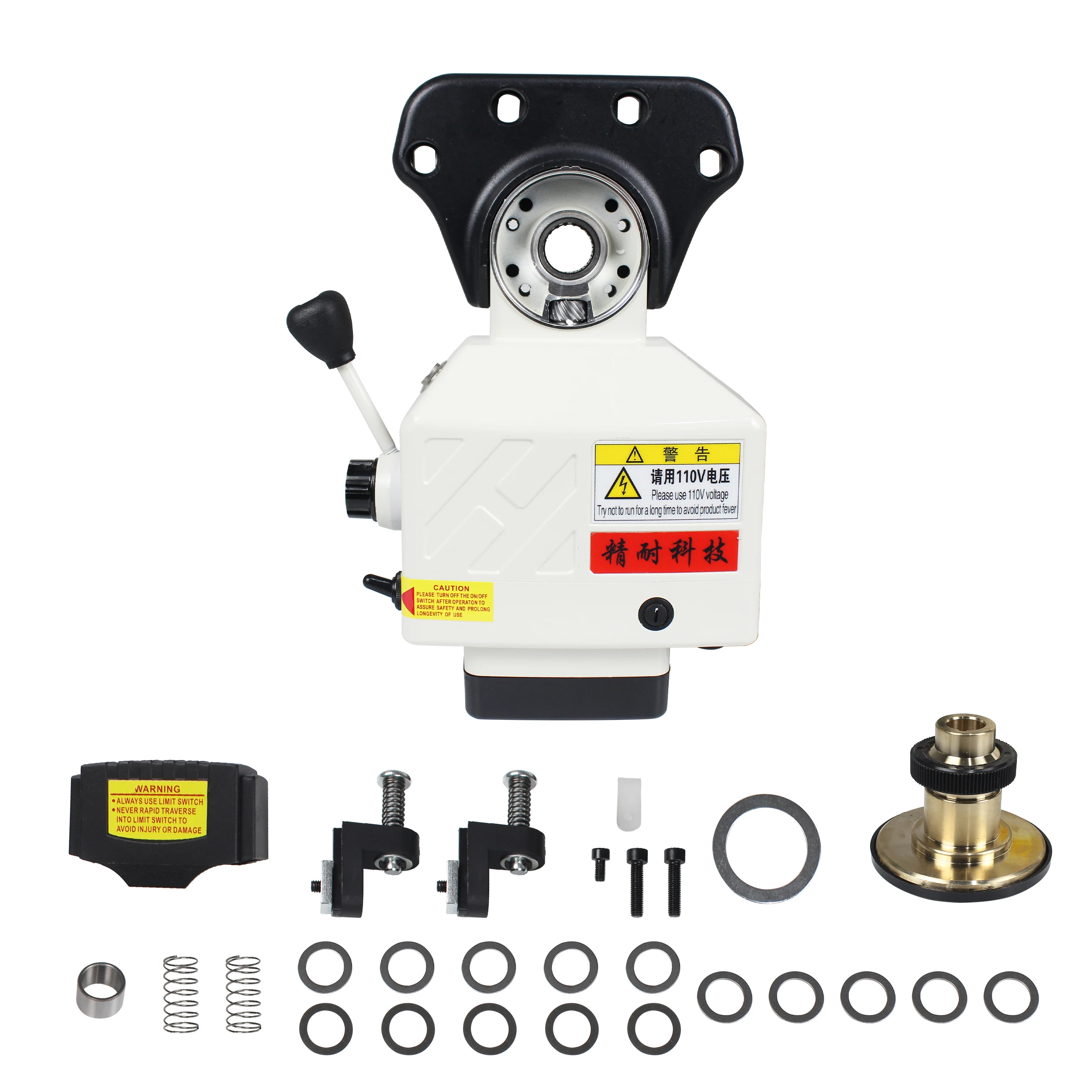 110V X Axis Power Feed Unit Automatic Table Feeder For Vertical Milling Machine Bench Mill Table Power Feed