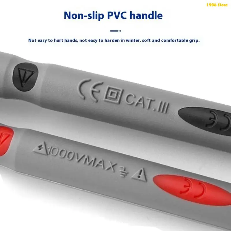 U1JB Strong 1000V 20A Test Probes Ergonomic Design for Most Digital Multimeters