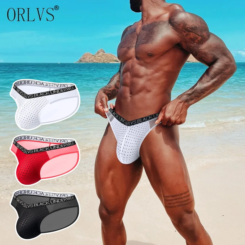 

Briefs Breathable Men's Briefs Quick Dry Sexy Low Waist European Man Sports Underwear U Convex Hip Raise Underpants for Men's