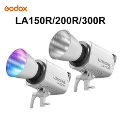 Godox LA150R/200R/300R RGB Full-color Fill Light 1800K-10000K COB Video Light App Control for Live Streaming Photography