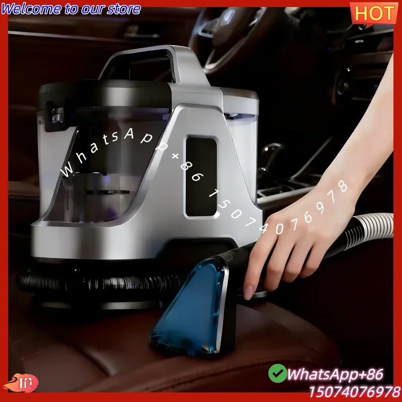 2026New 2026 Professional Portable Wet Dry Handheld Fabric Upholstery Vacuum Spot Cleaner for Car Outdoor Use Hotel Sofa