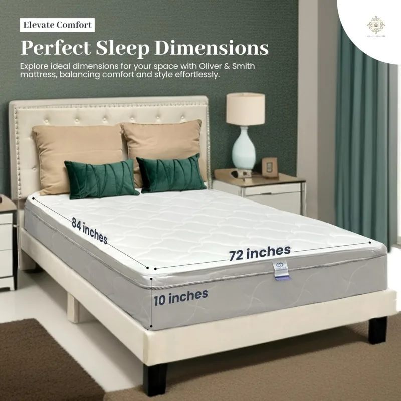 Hybrid California King Bed Mattress High Density & Comfort 10-INCH HYBRID Soft Cold  Breathable Frienfly Foam