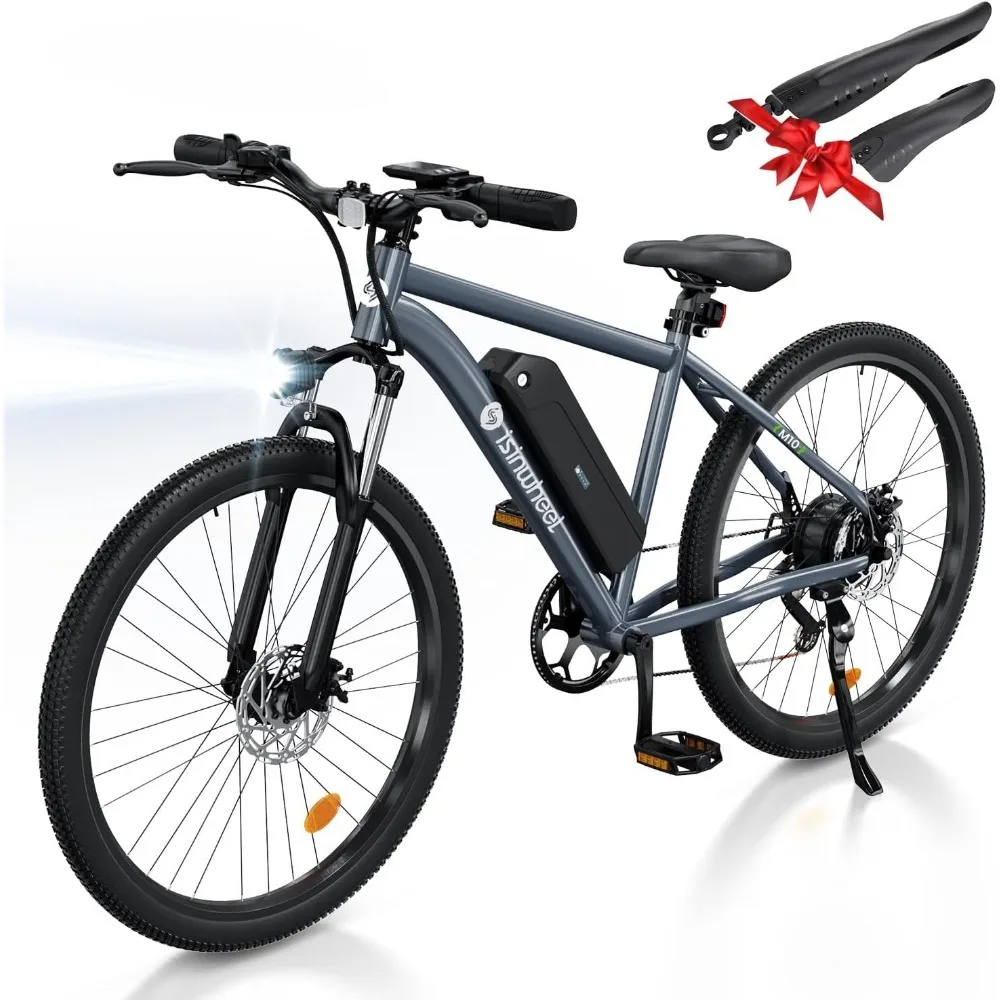 

M10 Electric Bike Adult 500W, 26" Commuting Electric Mountain Bike 20MPH Max Range 55+ Miles, Removable Battery