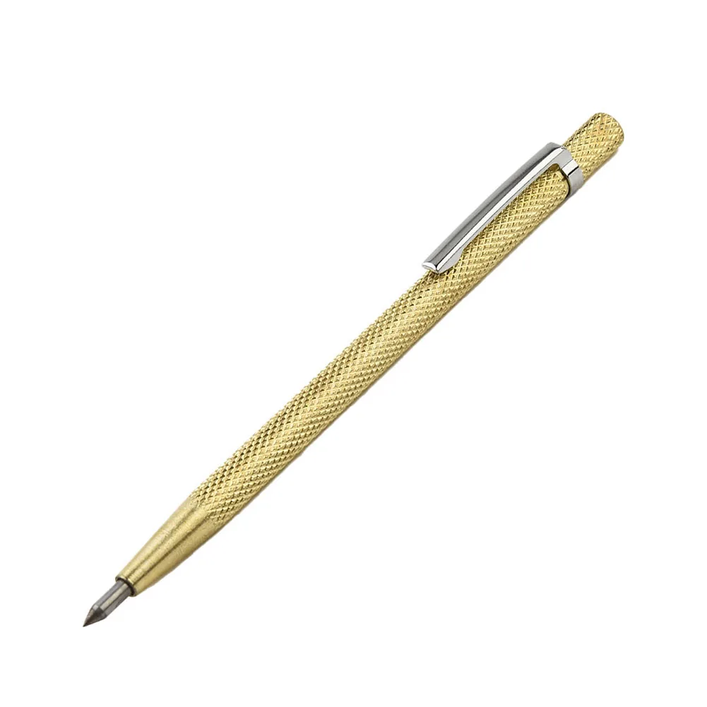 Compact Carbide Tip Scriber Pen for Wood Carving, Portable and Easy to Use, Curved Pen Tip for Comfortable Operation