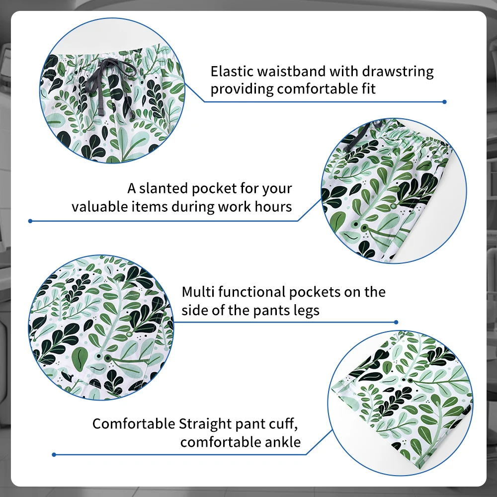 Gros fleur imprimé animal de compagnie médecin costume gommage ensemble femmes médecin dentaire vêtements de travail infirmière gommage ensemble hôpital médical chirurgical uniformes