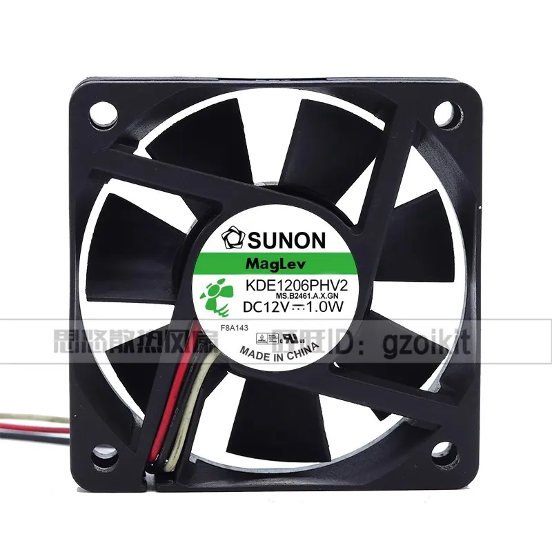 

Authentic 60 * 60 * 15mM 6CM 12V 1.0W KDE1206PHV2 suspended magnetic levitation projection monitoring Cooling fan