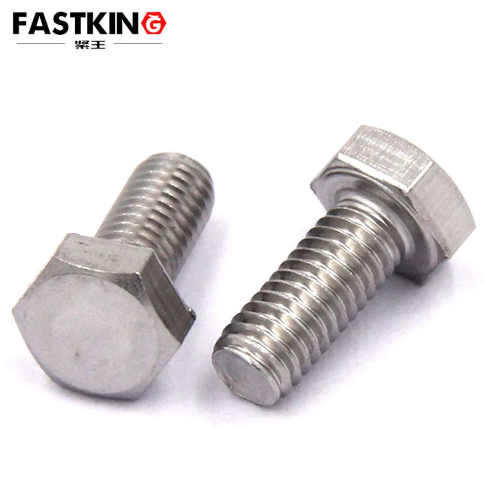 

20Pcs/Bag M4 M5 316 Stainless Steel Metric Threaded DIN933 External Hex Hexagon Head Cap Screw Bolt