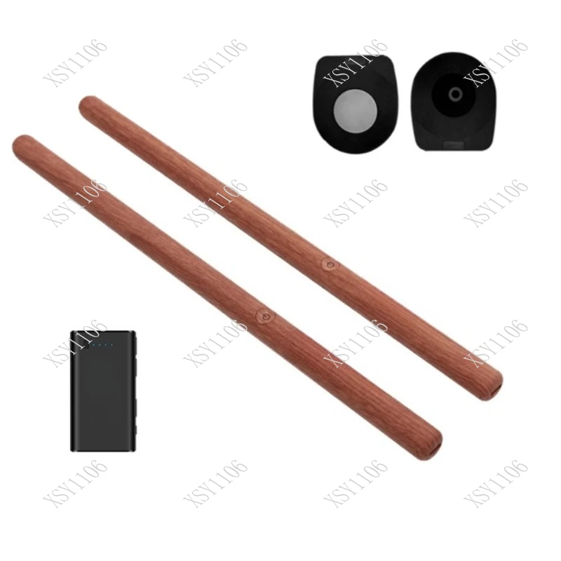 Portable Drum 2 Plus Somatosensory Electronic Air Drum Set - Drumsticks Foot Pedals Bluetooth Adapter for Drummers