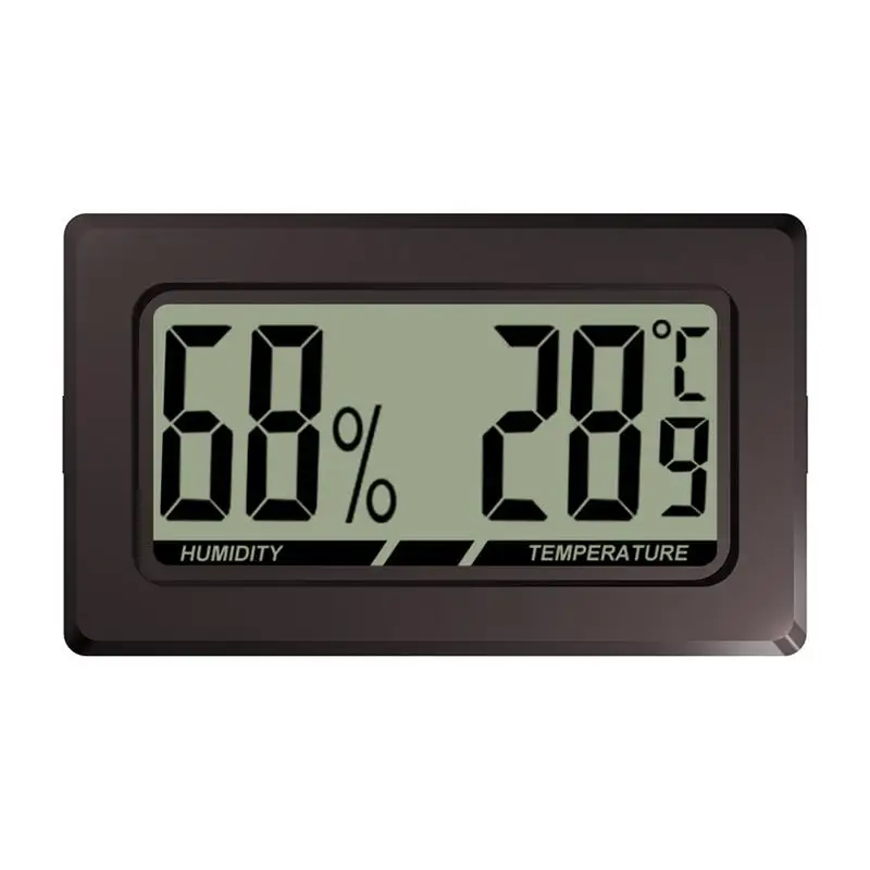 Mini Black Digital LCD Indoor Outdoor Temperature Sensor Humidity Meter Thermometer Hygrometer Gauge Accurate Measuring tools