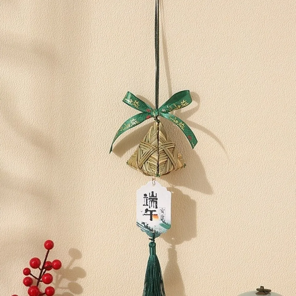 Traditional Dragon Boat Festival Sachet Cartoon Handmade Zongzi Sachet Chinese Style with Tassel Fragrance Bag Cultural Activity