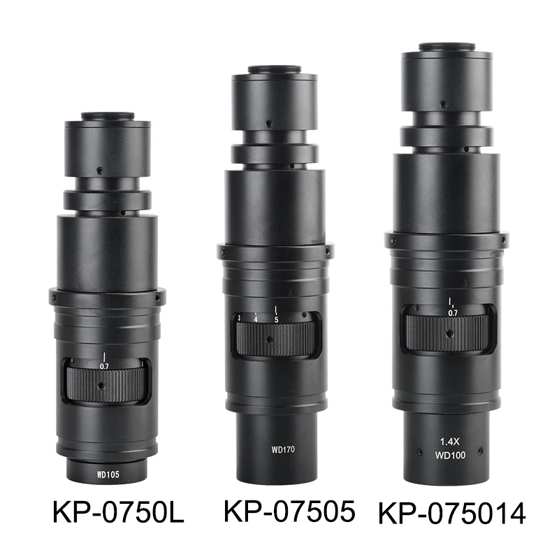 13X-255X single tube electron microscope lens 0.7X-5X continuous zoom large field of view lens