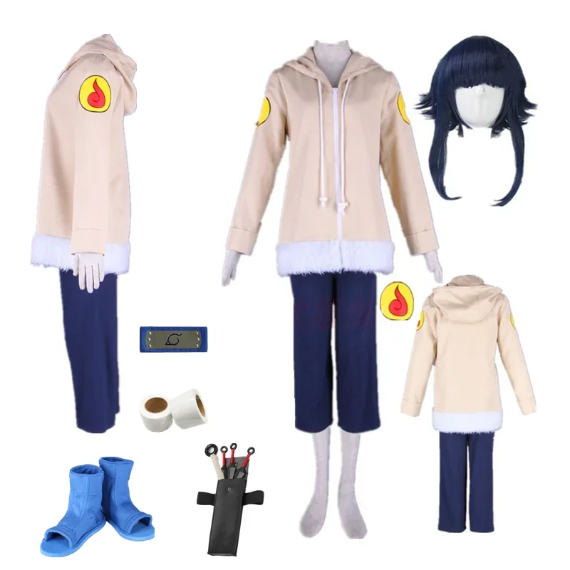 Anime Cosplay Hyuuga Hinata 1th Cosplay Costume Full Set Halloween Costumes Comic Cosplay