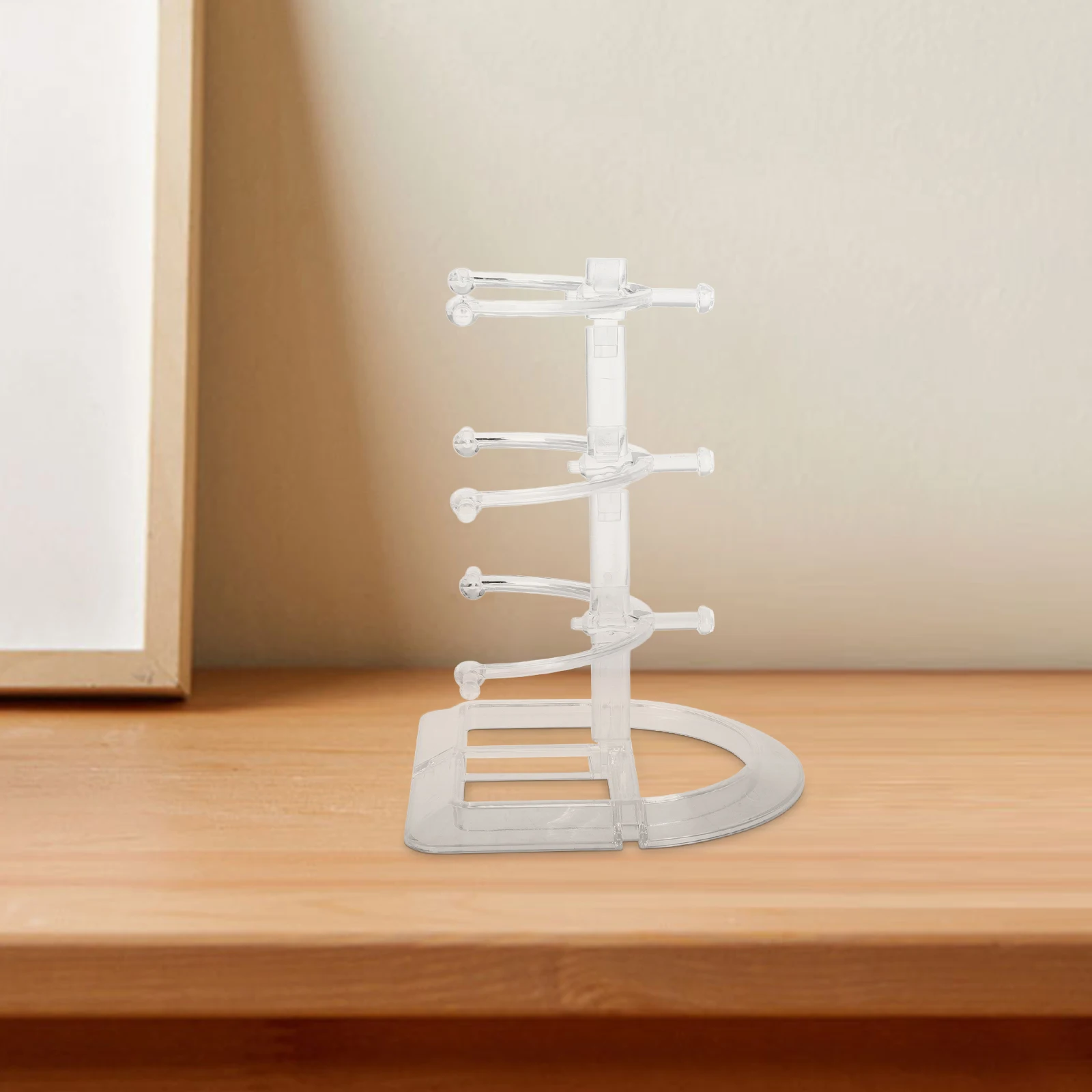 

2 Pcs Plastic Glasses Display Stand Desk Storage Rack Eyeglasses Holder Multi-tier Organizer