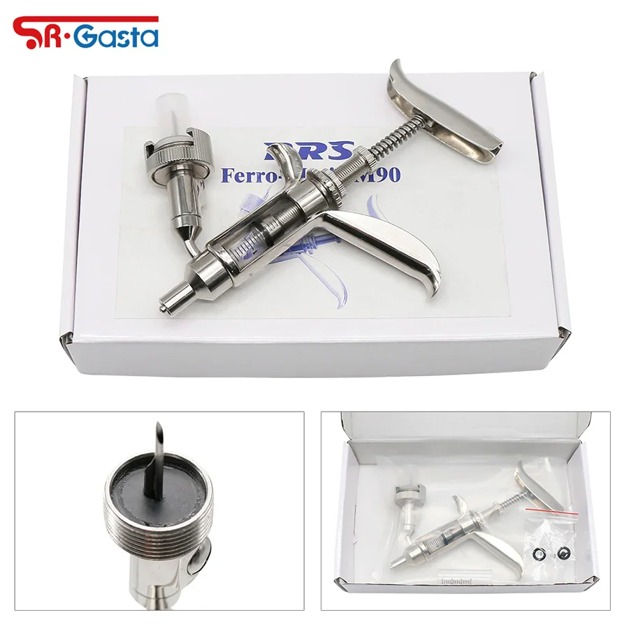 

3ml Automatic Livestock Continuous Syringe Stainless Steel Automatic Vaccination Gun for Cow Pig Sheep Veterinary Equipment