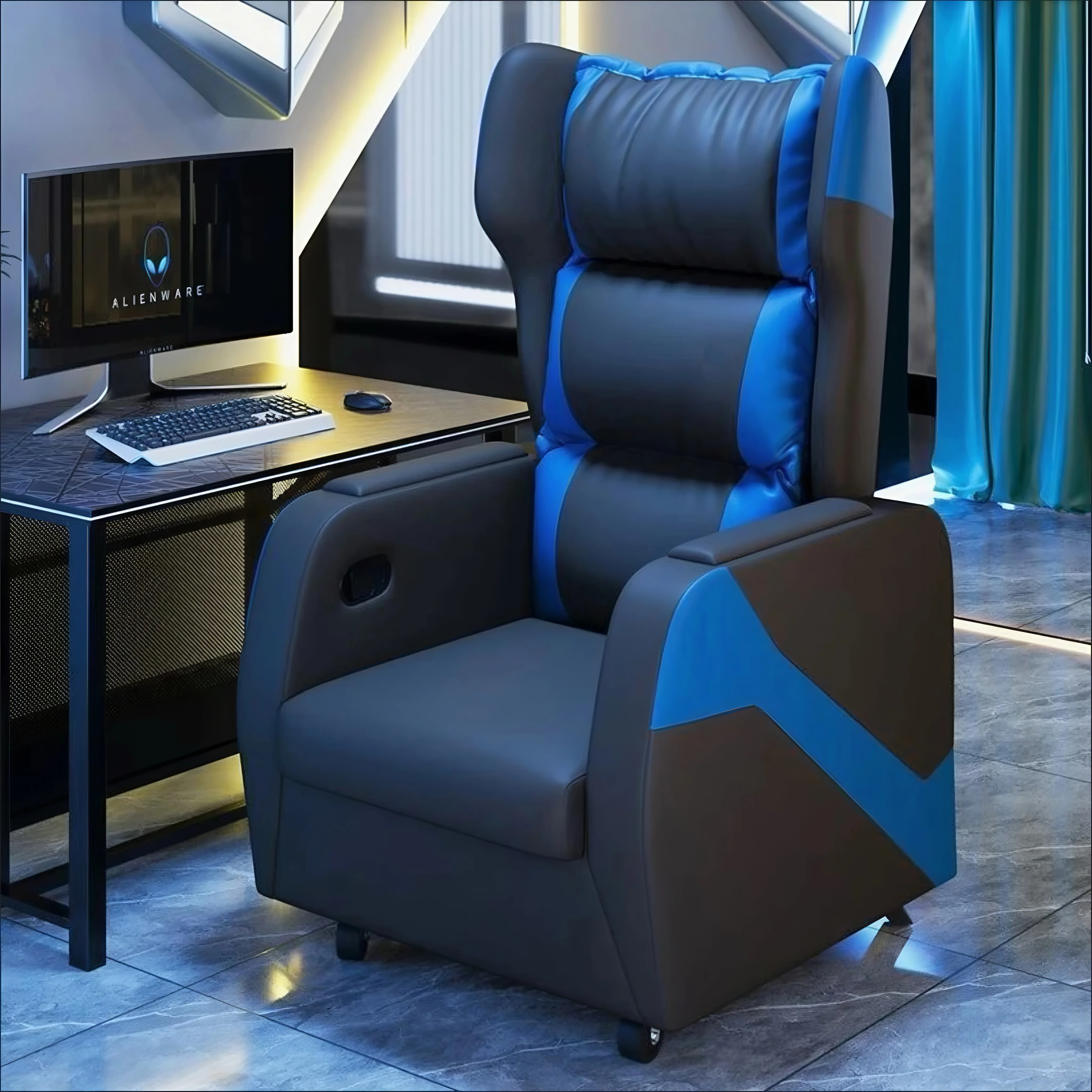 # 현대식 1인용 리클라이닝 게이밍 소파, 조절 가능한 - Esports Gaming Hotel 리뷰 및 가격
