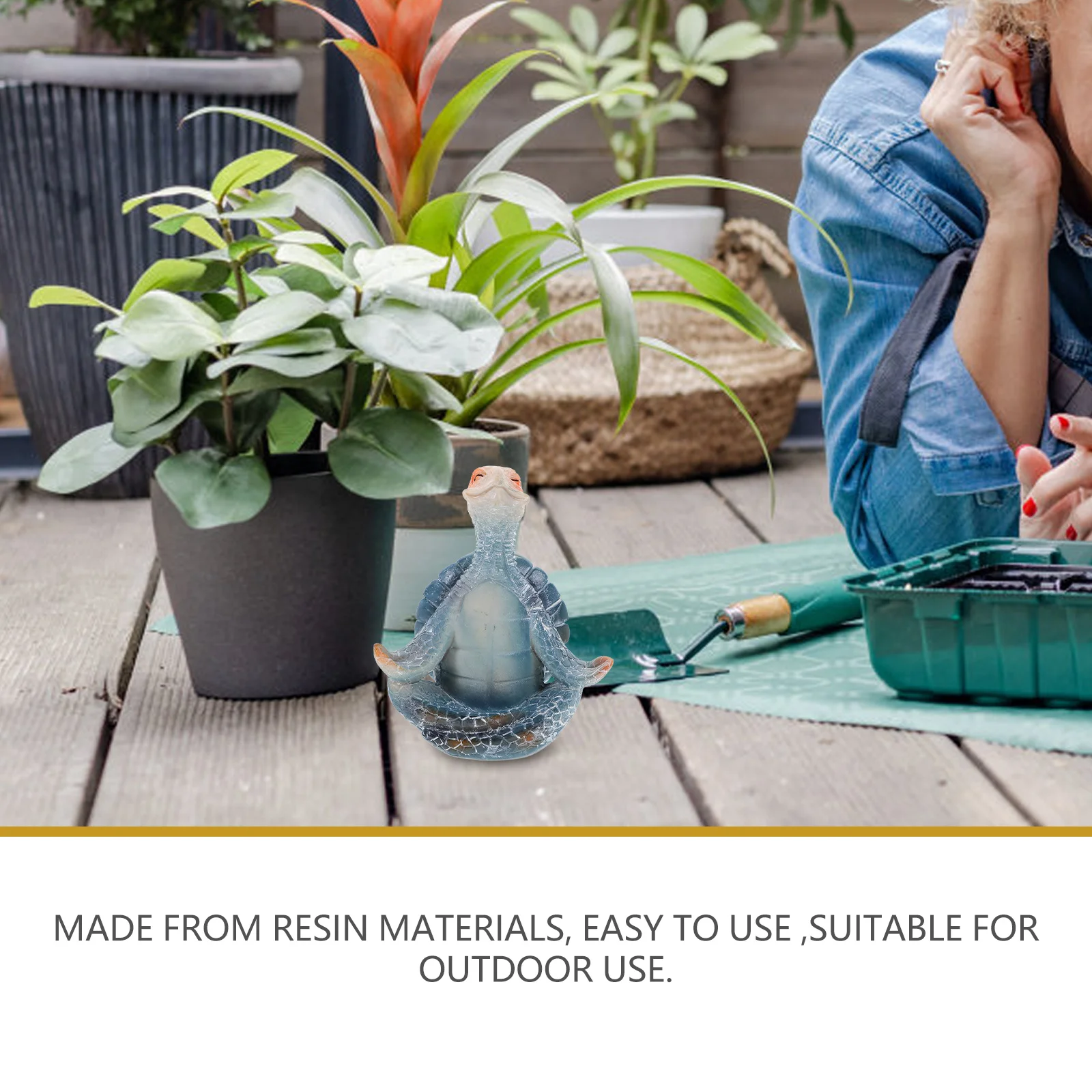 

Meditation Turtle Statue Exquisite Sea Turtle Resin Sculpture Outdoor Garden Decor Yard Tortoise Art Beach Zen Garden Accessory