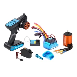 RC Brushless Motor Transmitter Receiver 120A ESC Steering Gear Arm Upgrade Accs for WLtoy 12428 12429 12423 FY03 for Mon