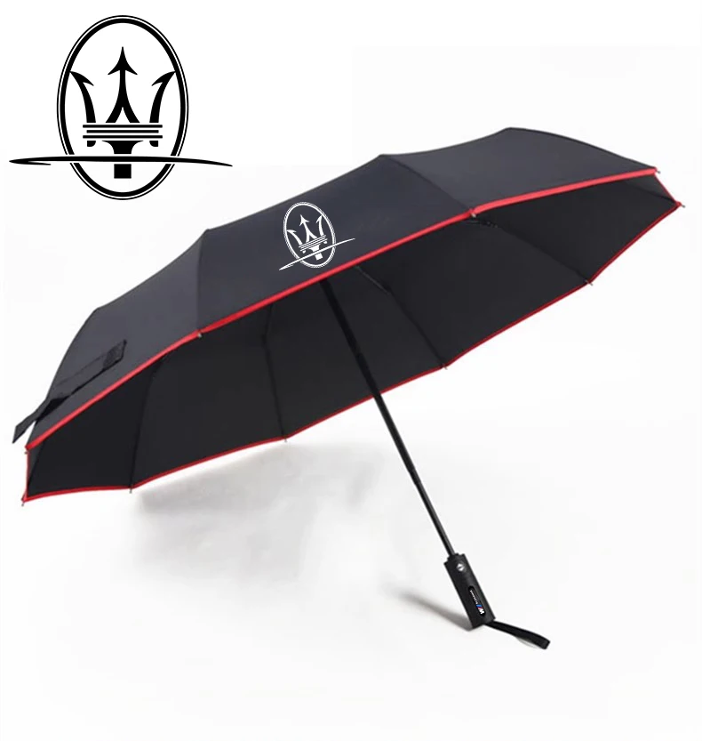 

Car Automatic Folding Windproof Sunshade Umbrella For Maserati GranTurismo Ghibli Levante MC20 Spyder Grecale Coupe Quattroporte