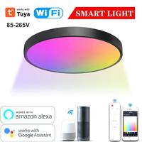 Tuya Smart 30W WIFI+BLE LED Ceiling Light 110V 220V RGB Dimmable Smart Ceiling Lamp Voice Control Via Alexa Google Assistant