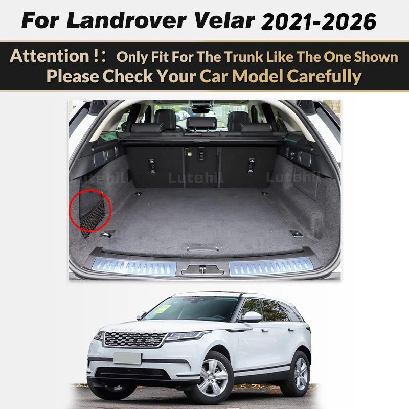 For Land Rover Velar 2021 2022 2023 2024 2025 2026 Auto Full Coverage Trunk Mat Car Boot Cover Cargo Liner Interior Accessories