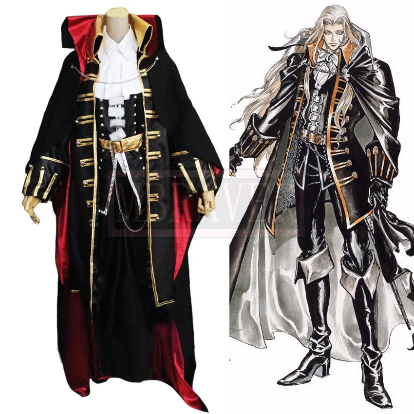 

Castlevania Dhampir Alucard Cosplay Costume Christmas Halloween Uniform Custom Made Any Size