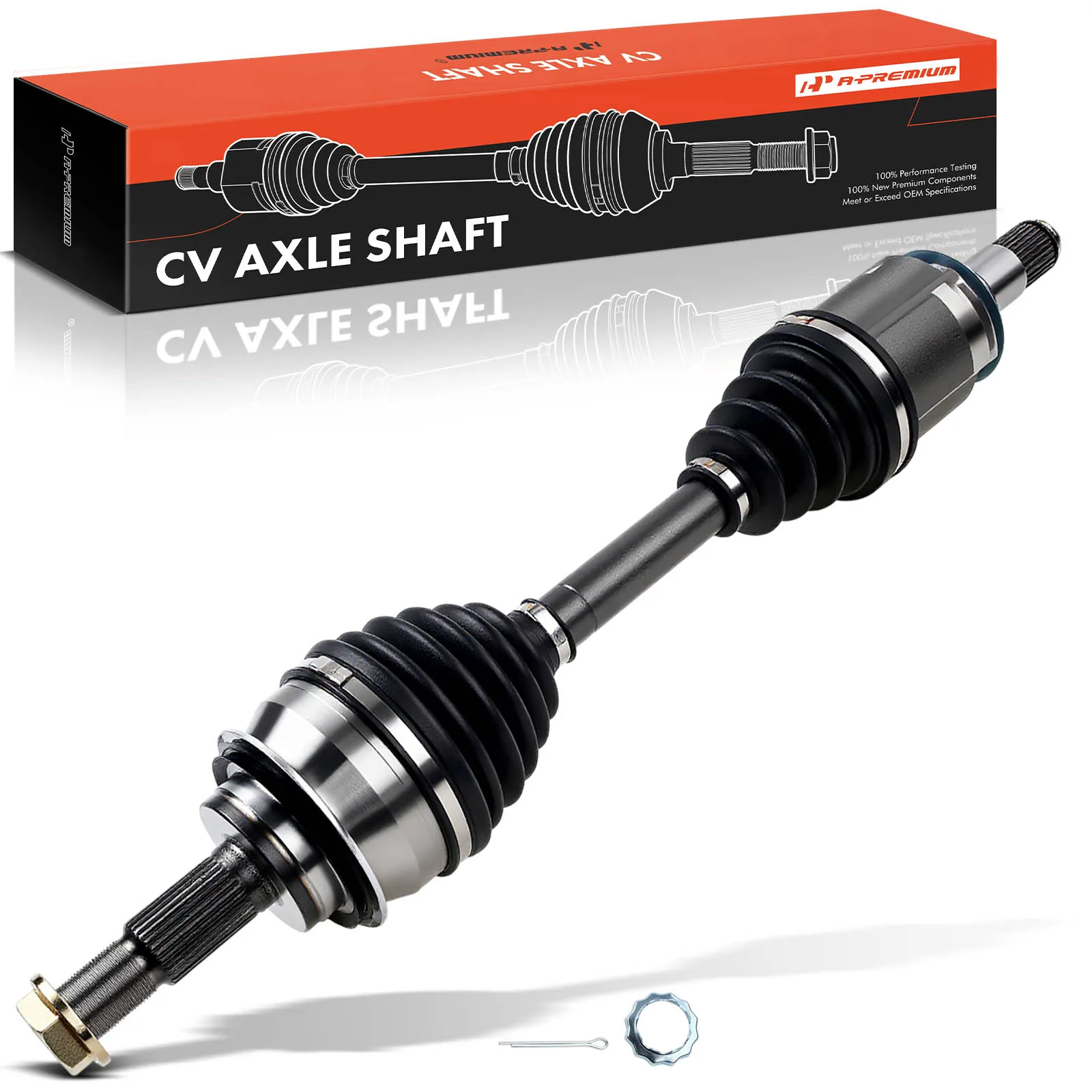 A-Premium Front CV Axle Assembly for Toyota Tacoma 2005-2020 4Runner 2003-2022 FJ Cruiser Lexus GX460 2010-2022 GX470 2003-2009