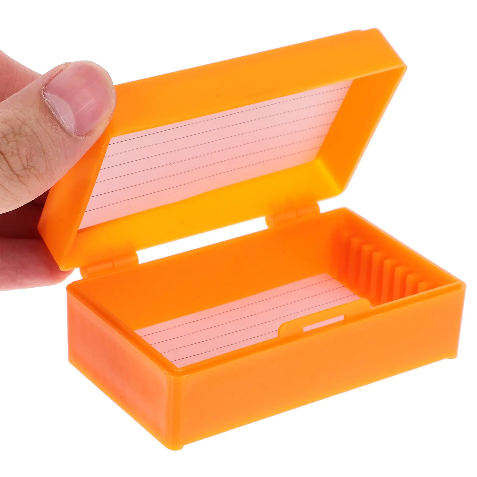 3Pcs Microscope Slide Storage Organizer Stackable Reusable Plastic Specimen Box for Laboratory Classroom Home Office Use