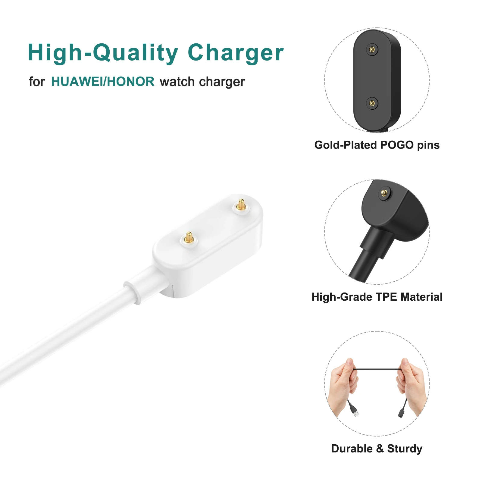 USB Type-C Charger Cable Station for Huawei Band 6/7/8/9/10/11/11 Pro Smart Watch Dock for Huawei Watch Fit 3 2 Charging Adapter