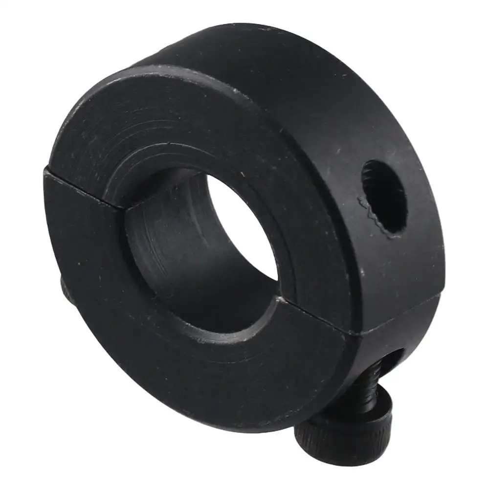 Oxide Carbon Steel Shaft Collars Black Inner Diameter 6-55mm Double Split Clamping Collar Ring Collar Conveyor Belt Systems