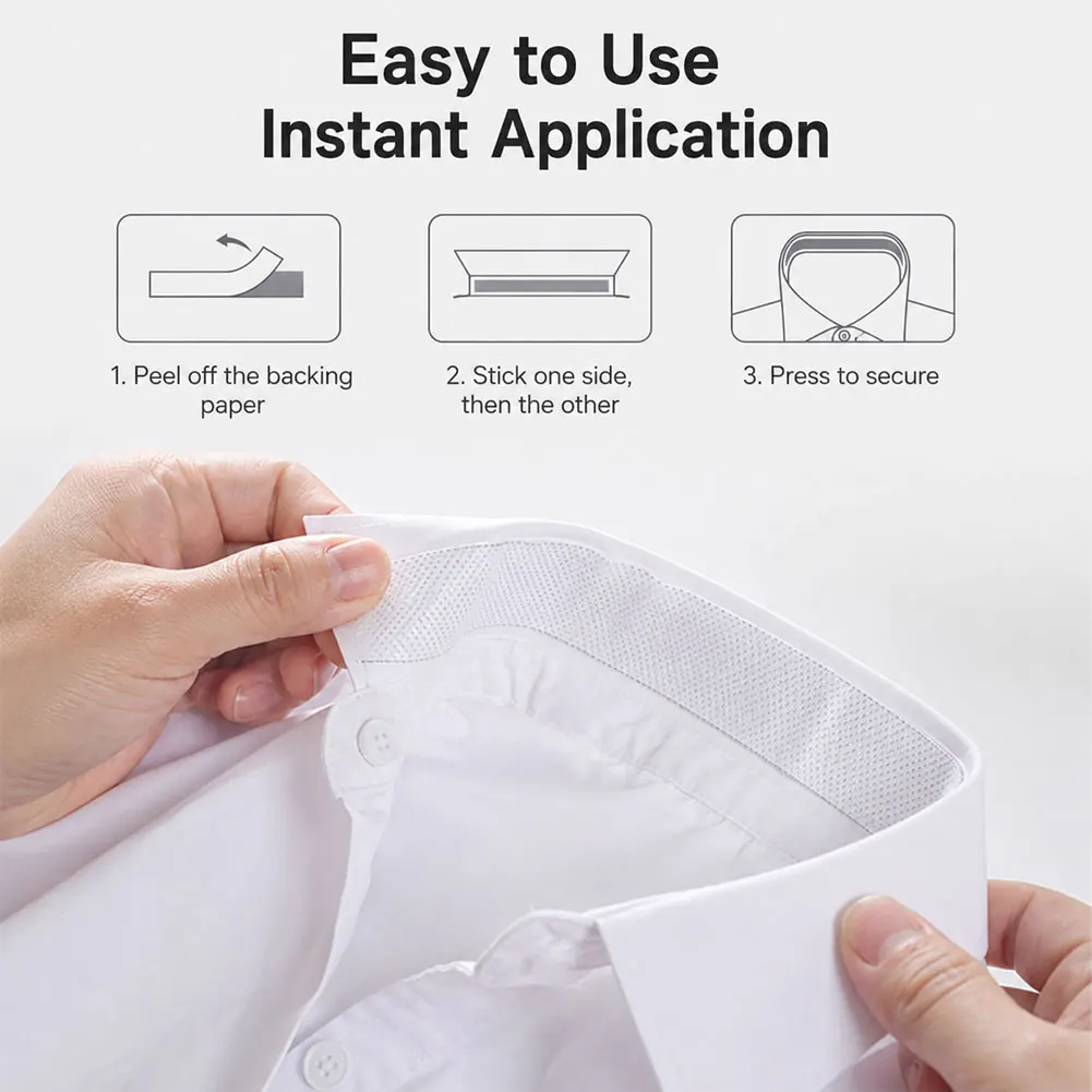 Disposable Self-Adhesive Collar Sweat Tape Roll Breathable Sweat Absorbent Anti-Dirty Protector Sticker For Collar And Cuff
