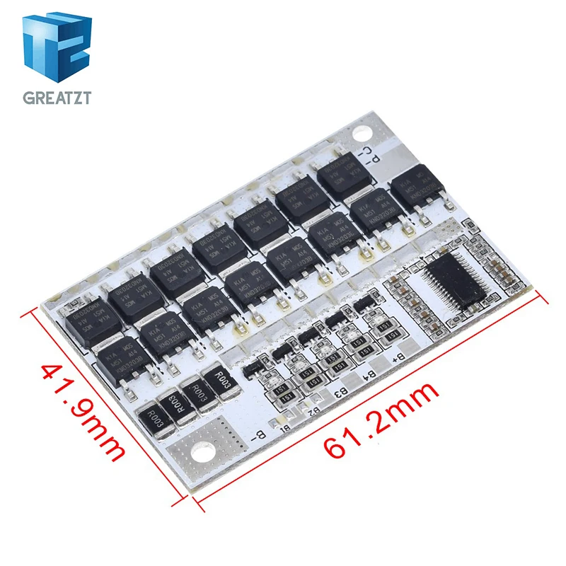 3s/4s/5s Bms 12v 16.8v 21v 3.7v 100a Li-ion Lmo Ternary Lithium Battery Protection Circuit Board Li-polymer Balance Charging