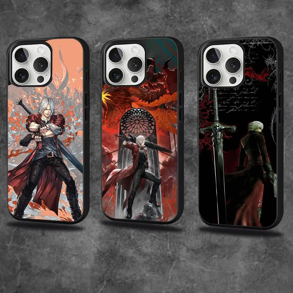 

Dante D-Devil M-May Cry DMC Phone Case For iPhone 17,16,15,14,13,12,11,Pro,Max,Plus,Mini,SE4,E Magnetic For Magsafe Wireless
