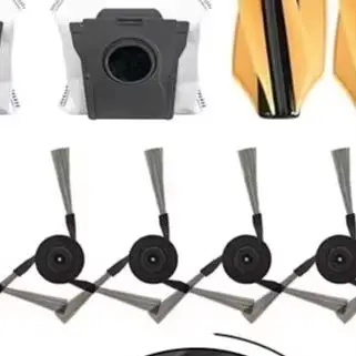 Rubber Main Brushes Dust Bags Rolling Mop Side Brushes Vacuum Cleaner Clean Backup Kit Cleaning Tools For Mova Z60 Ultra Robot