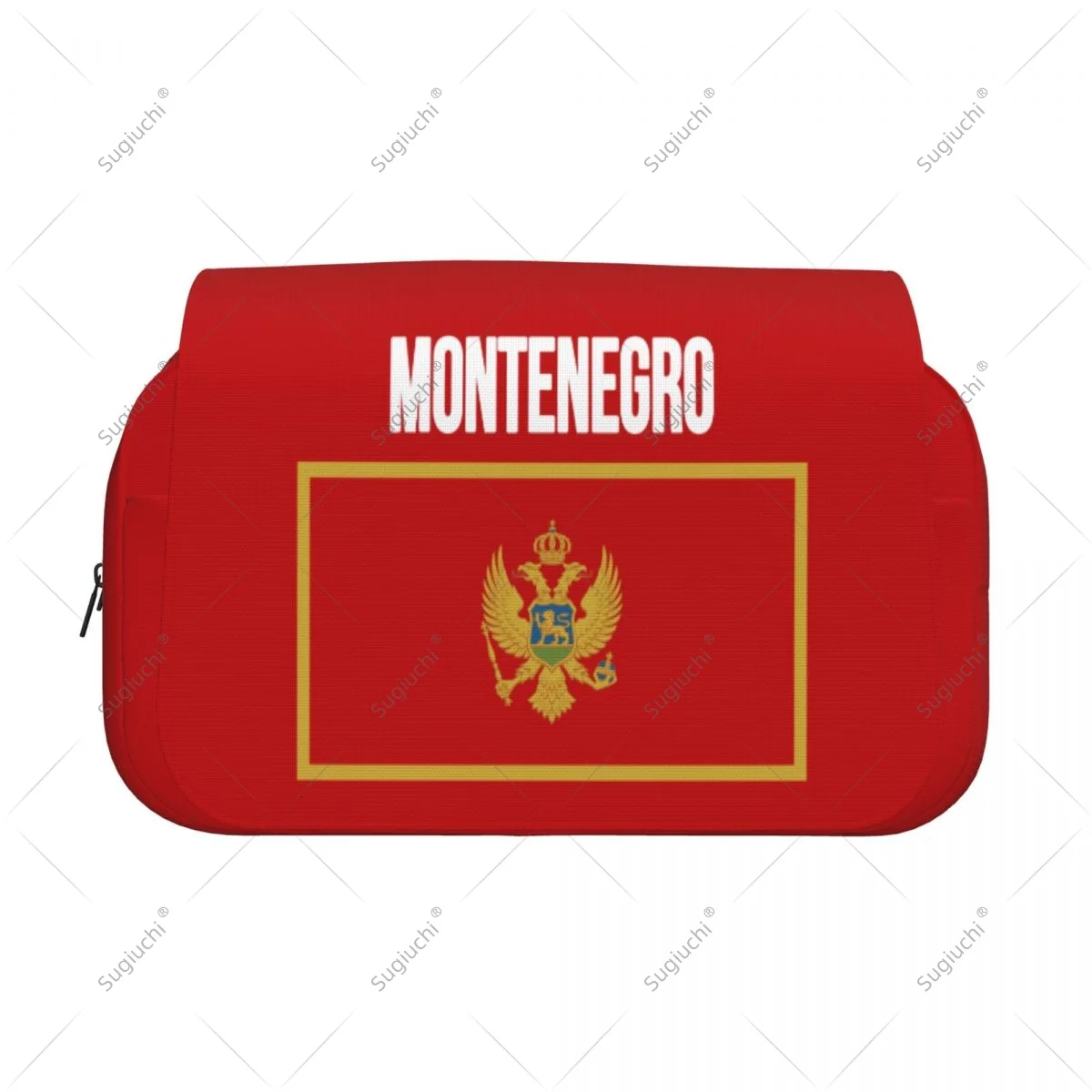 Pencil Case Scissors Bags 3D Montenegro Flag Double-layer Oxford Cloth Stationery Storage Pen Box Case