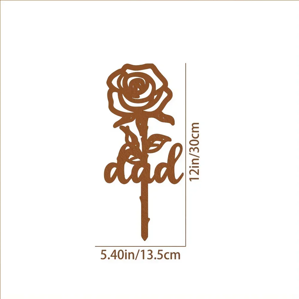 Gorgeous Rose Memorial Decoration – Stun with Elegance. Splendid Graveyard Stake. Rose Shaped Memorial Decor