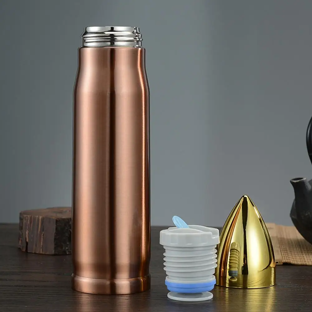 Capacity Drink Tumbler Stainless Steel Insulated Water Bottle Shape Coffee Tumbler Food Grade Bpa Free Leak-resistant Travel Mug