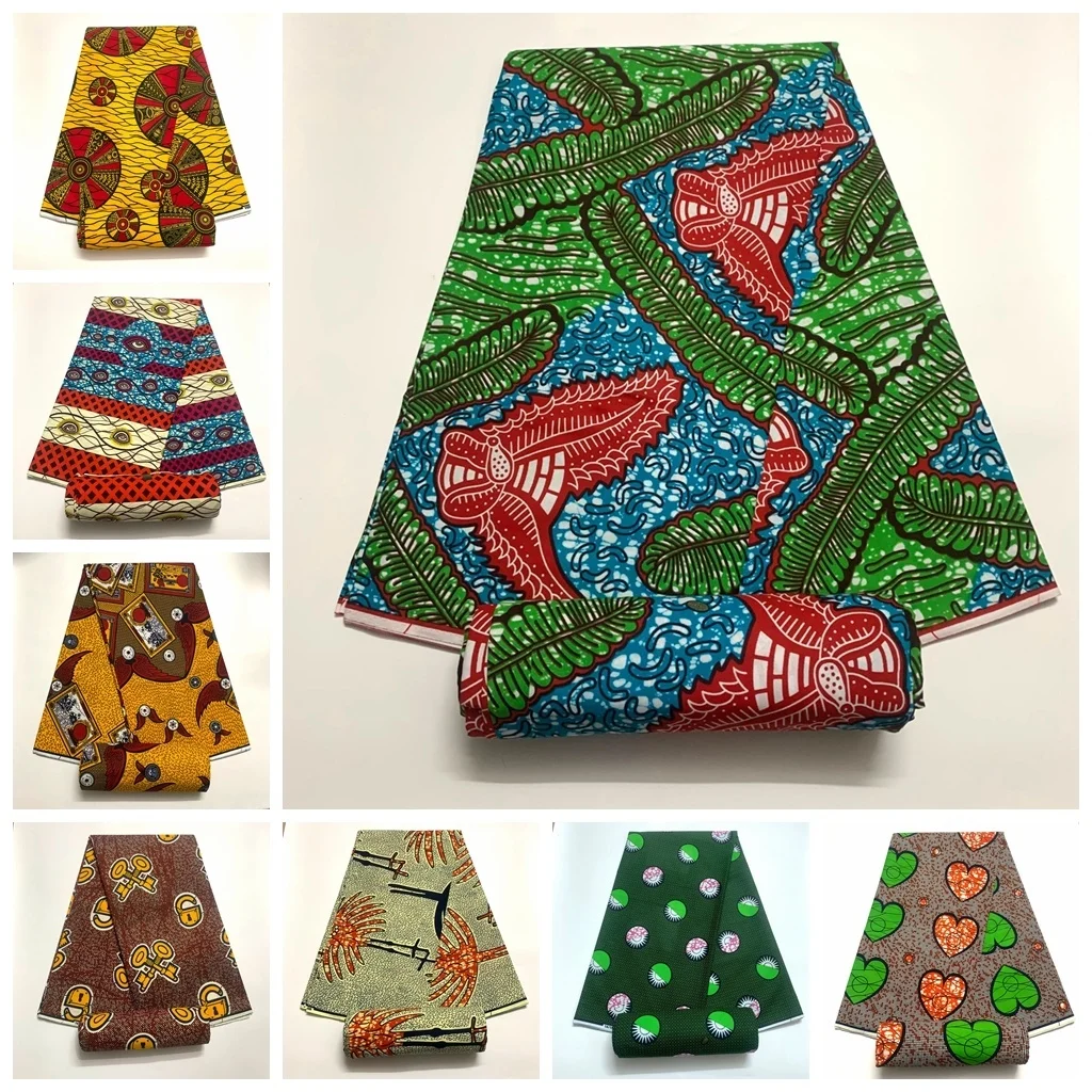 

ankara fabric african real wax print cotton 100% new design pagne soft tissus wax africain patchwork fabric for dress 6yard