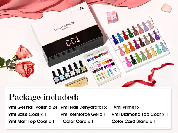 CANNI 30-teiliges Nagel-Gel-Nagellack-Set CC Collection TPO/Hema Free Fall Nails Weihnachts-Gel-Lack Soak Off Semi Permanent Gel-Set – Detail 4