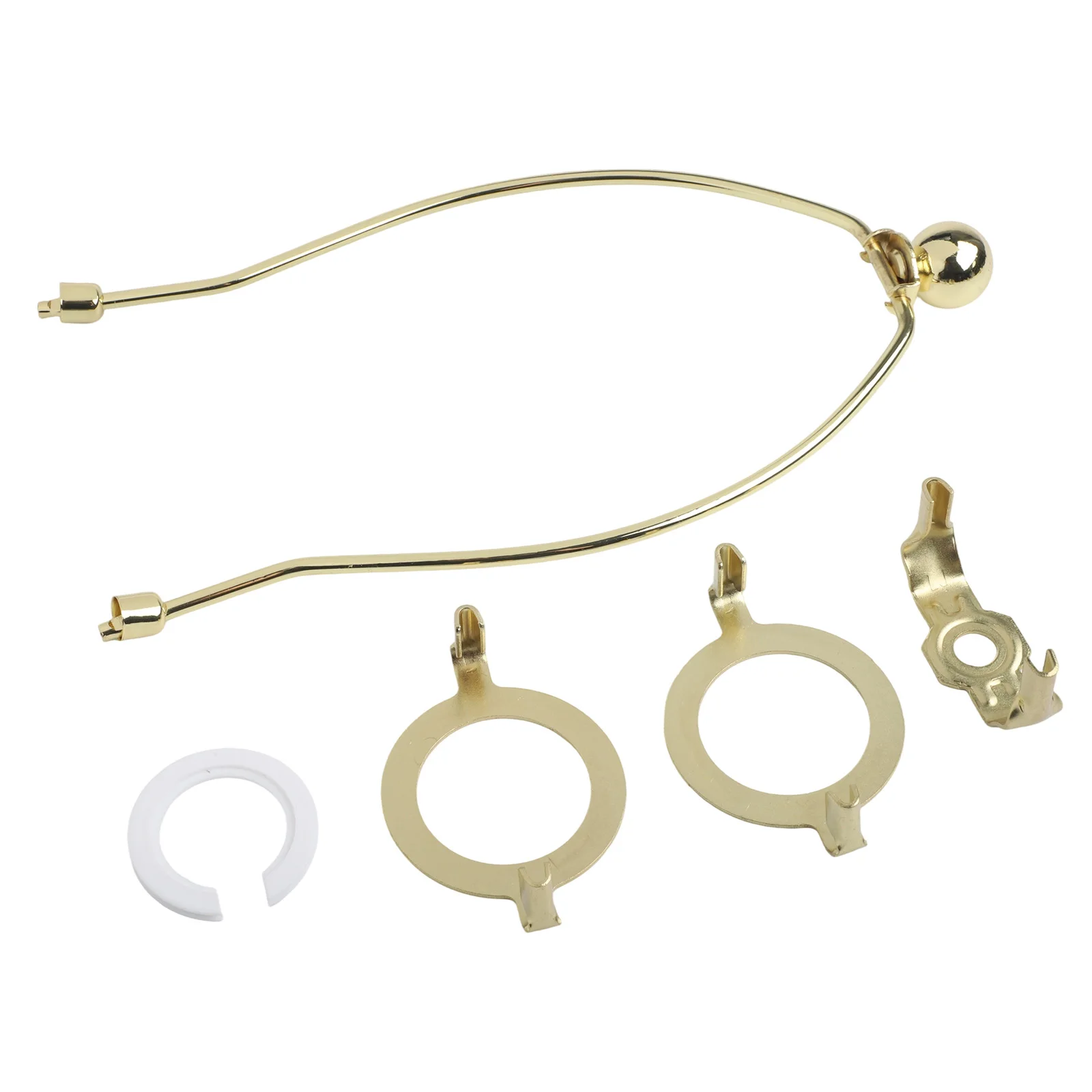 10 Inch Removable Lamp Harp with Shade Bracket and Top Plate for Table and Floor Lamps Featuring Various Base Options