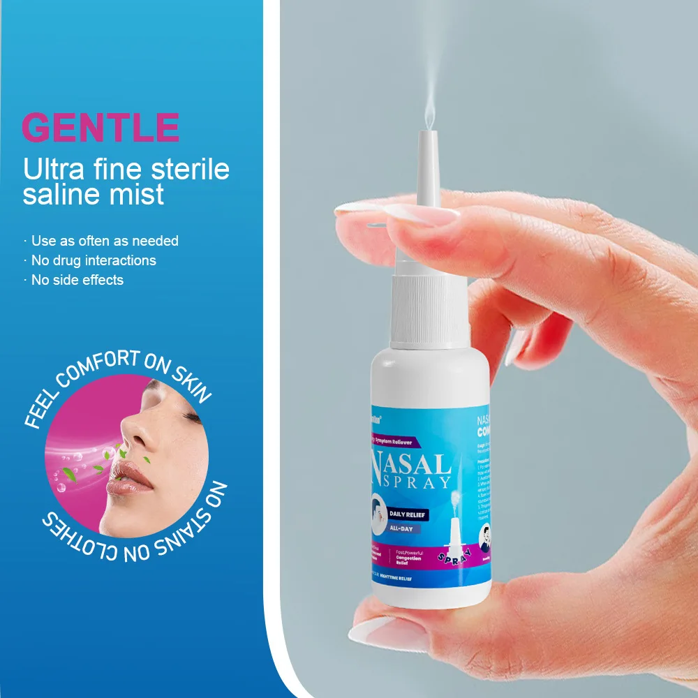 Nasal Spray 30ml Nasal Spray Decongestant Moisturizing Spray Pure Sea Water For Dry Nose Stuffy Nose Relief Nasal для носа